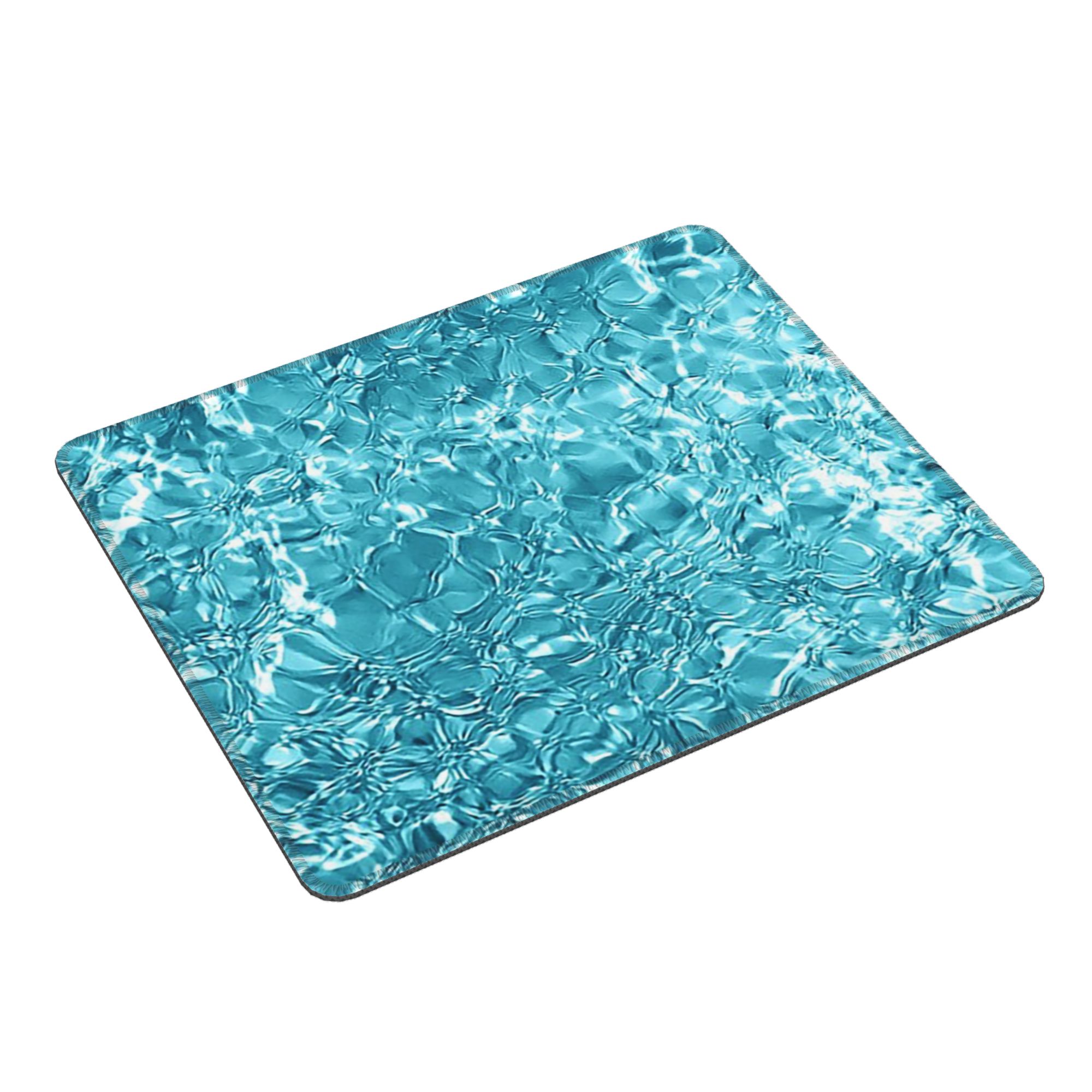 Pc Gaming Liquid - Kristallblaues Wasserwellen-Muster Mauspad Computer-Tastatur-Mausmatte Gaming-PC Laptop-Schreibtischunterlage