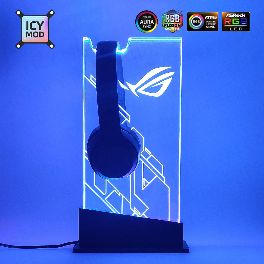 Pc Gaming Fullset - Chassis RGB Headset Halter Argb transparente
