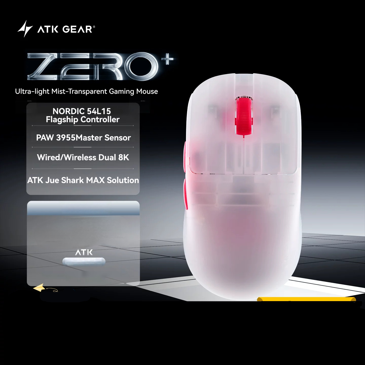 Pc Gaming Lounge - NEUE ATK ZERO Plus Maus, kabellos