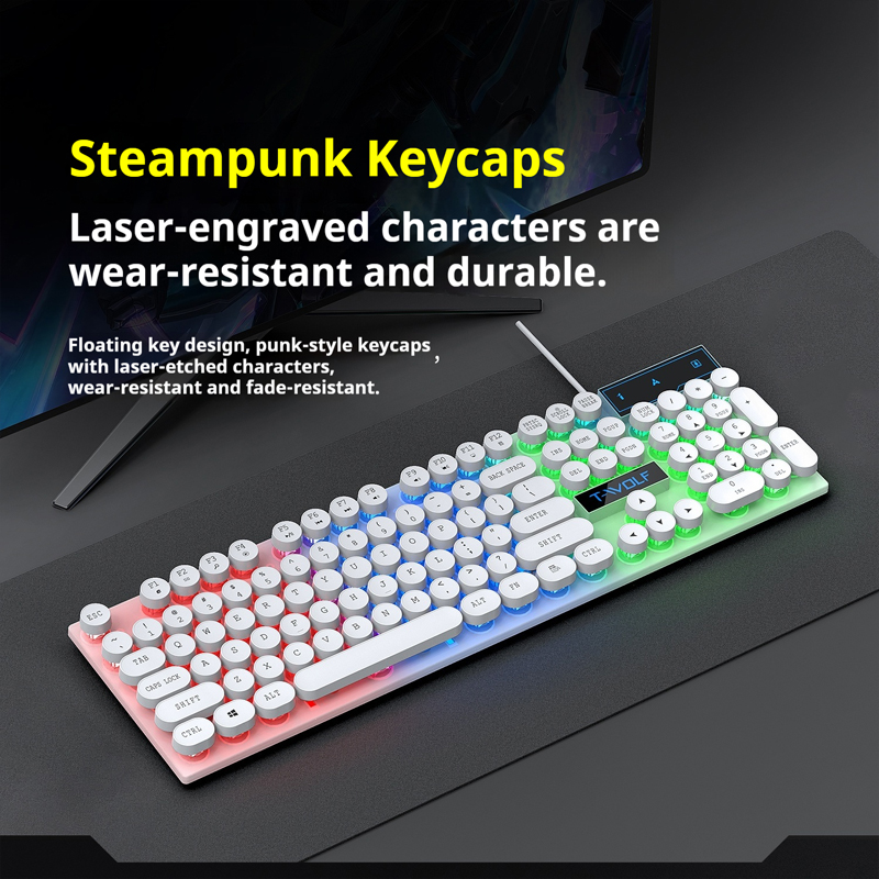 T11 T-WOLF Gaming-Tastatur, 10 – Pc Gaming Fullset Bewertung und Preis