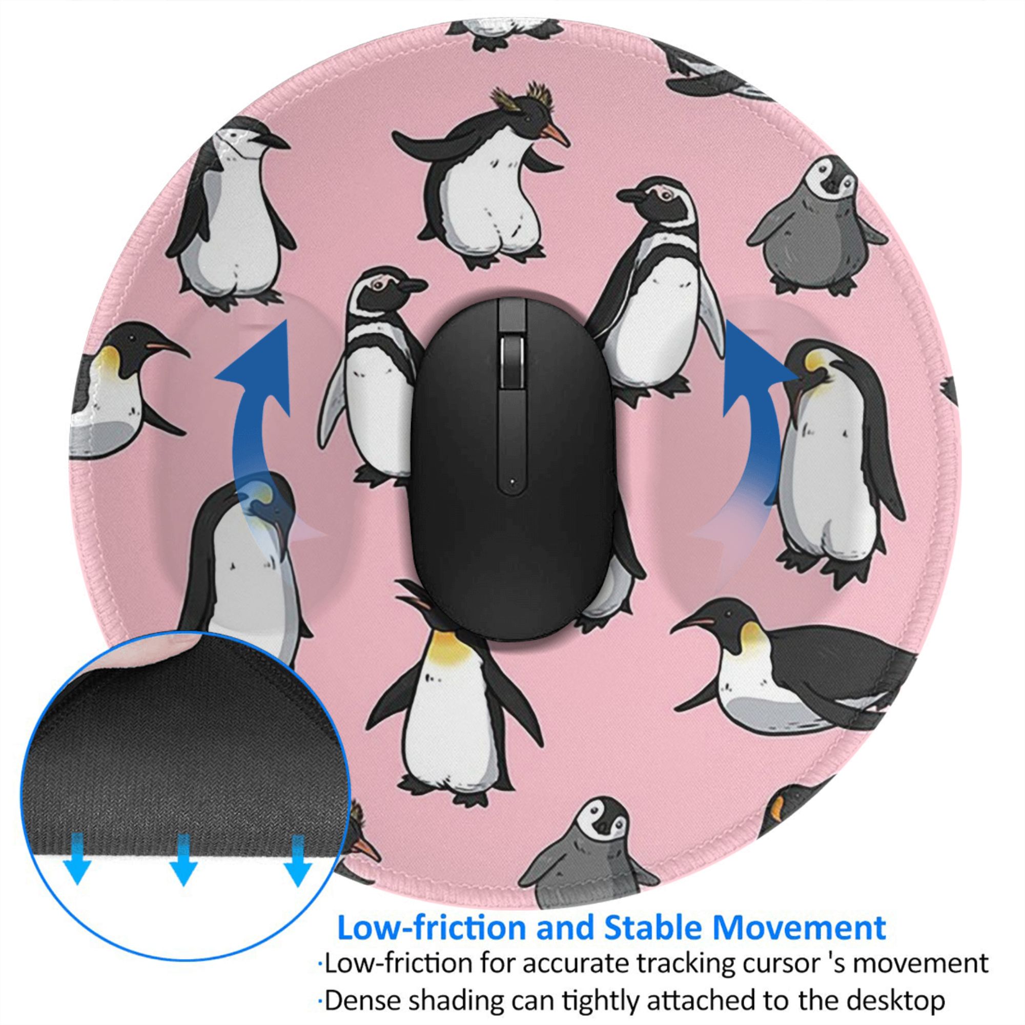 Niedliches Pinguin-Mauspad (ro – Pc Gaming Pink Bewertung und Preis