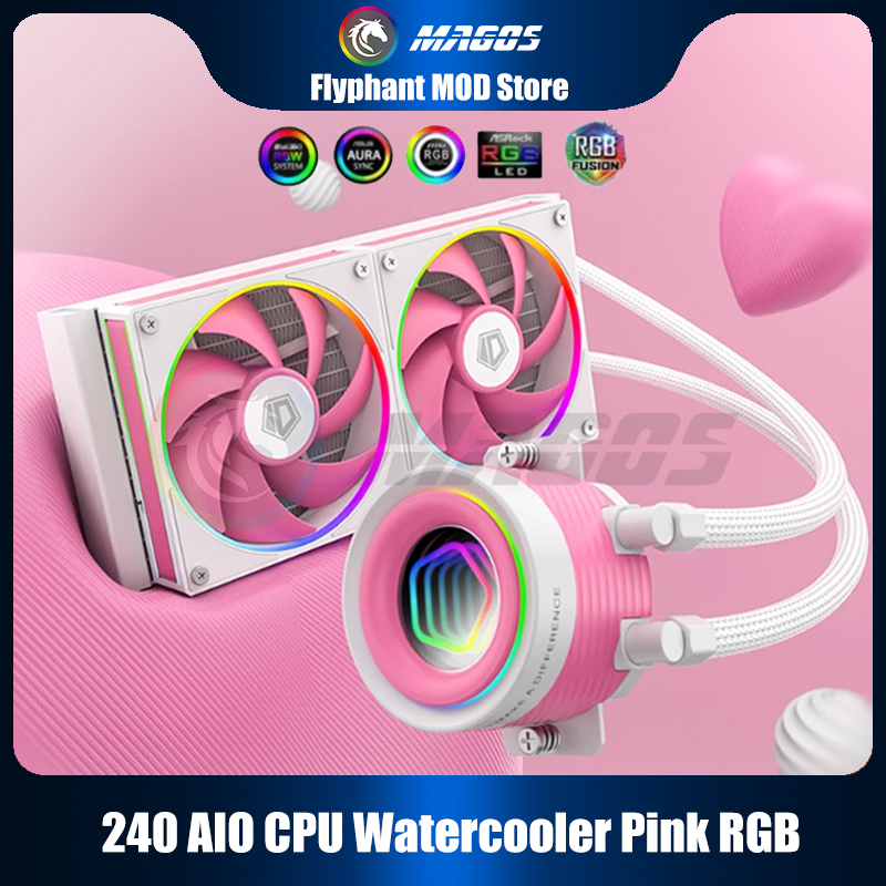 240 AIO CPU Wasserkühler Rosa  – Pc Water Cooling Bewertung und Preis